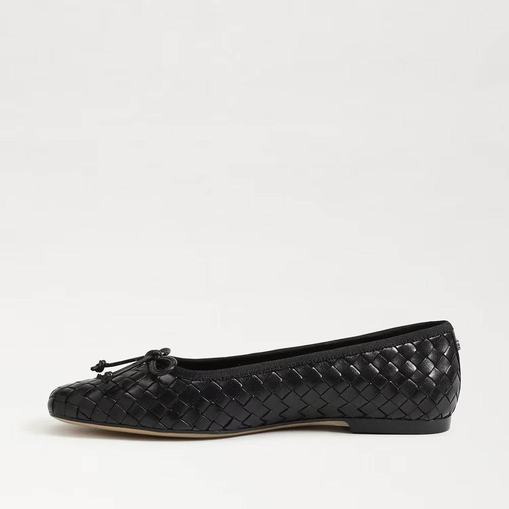 Ruthie Pointed Ballet Flat Black Leather Flats - Ballet Sam Edelman 