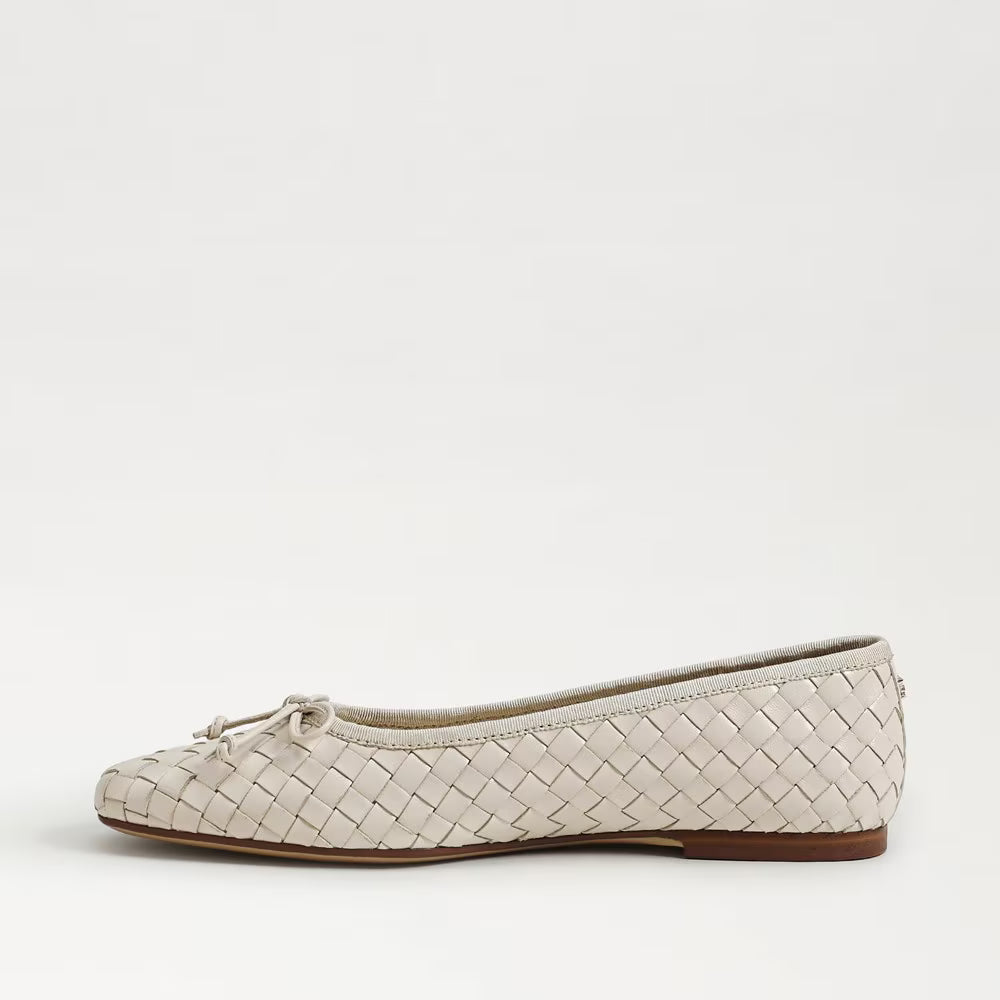 Ruthie Pointed Ballet Flat Modern Ivory Leather Flats - Ballet Sam Edelman 