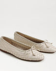 Ruthie Pointed Ballet Flat Modern Ivory Leather Flats - Ballet Sam Edelman 