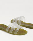 Bay Jelly Slide Sandal Clear/Green Sandals - Flat Sandals Sam Edelman 