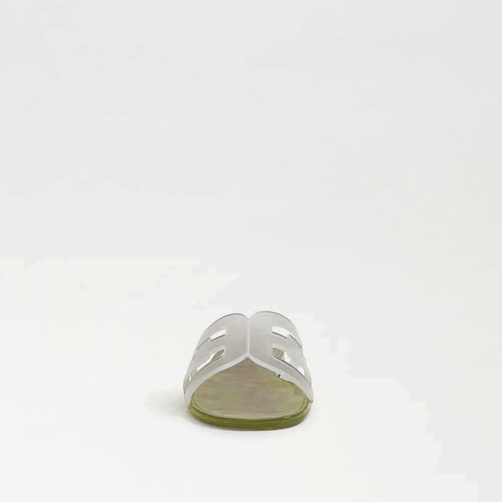 Bay Jelly Slide Sandal Clear/Green Sandals - Flat Sandals Sam Edelman 