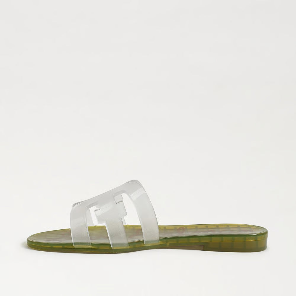 Bay Jelly Slide Sandal Clear/Green Sandals - Flat Sandals Sam Edelman 