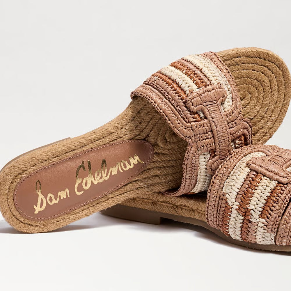 Miya Slide Sandal Brown Multi Sandals - Flat Sandals Sam Edelman 