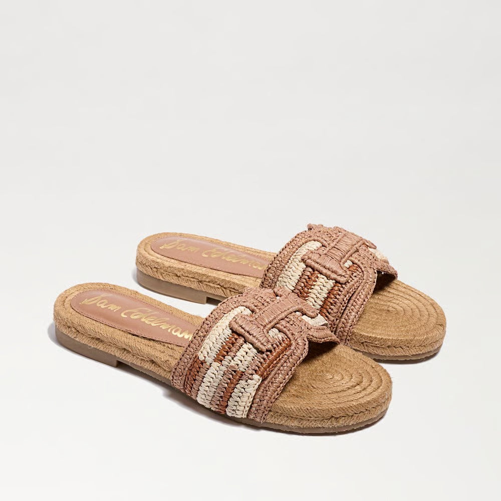 Miya Slide Sandal Brown Multi Sandals - Flat Sandals Sam Edelman 