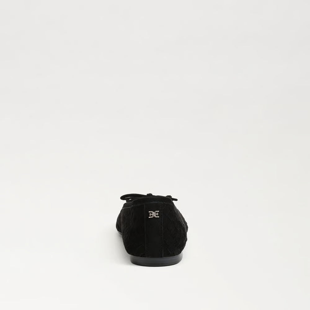 Ruthie Woven Ballet Flat Black Suede Flats - Ballet Sam Edelman 