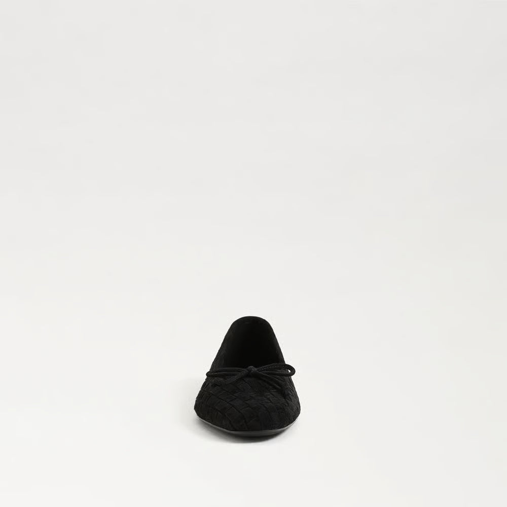Ruthie Woven Ballet Flat Black Suede Flats - Ballet Sam Edelman 