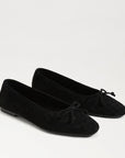 Ruthie Woven Ballet Flat Black Suede Flats - Ballet Sam Edelman 