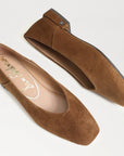 Kasey Square Toe Ballet Flat Suede Wram Nutmeg Flats - Ballet Sam Edelman 