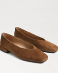 Kasey Square Toe Ballet Flat Suede Wram Nutmeg Flats - Ballet Sam Edelman 