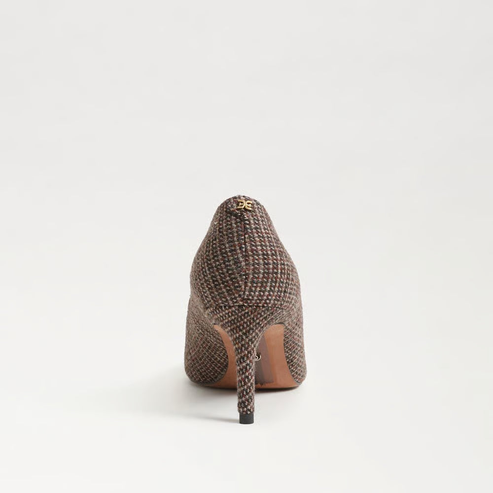 Vienna Pointed Toe Heel Pecan Tweed Sandals - Heeled Sandals Sam Edelman 