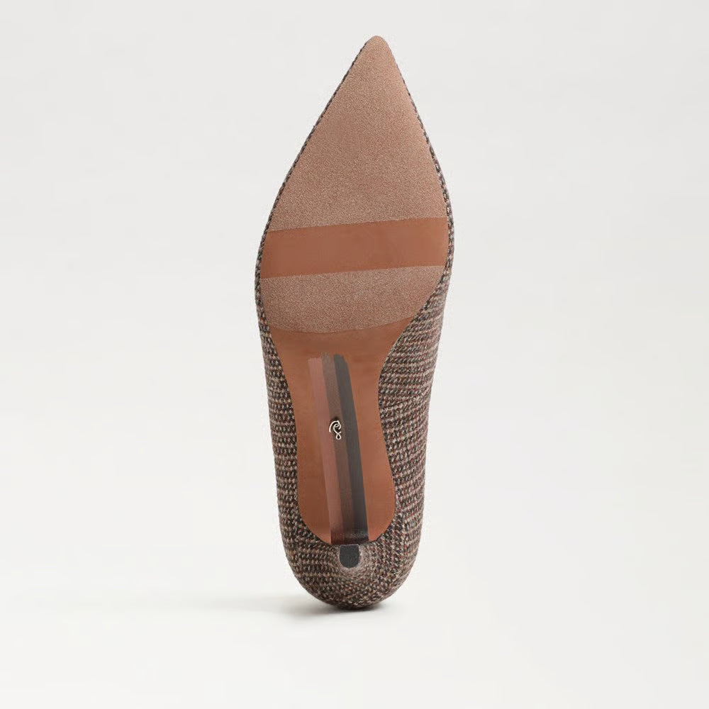 Vienna Pointed Toe Heel Pecan Tweed Sandals - Heeled Sandals Sam Edelman 