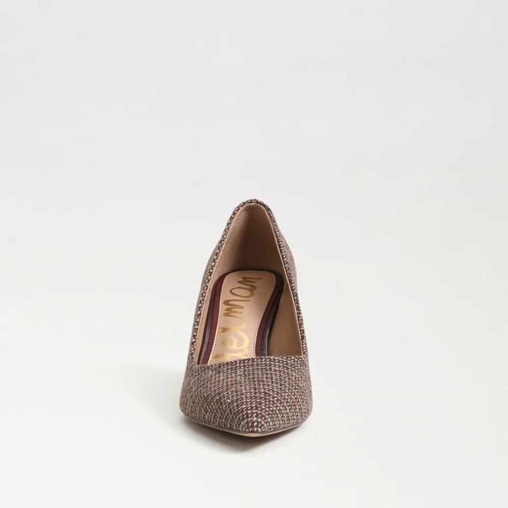 Vienna Pointed Toe Heel Pecan Tweed Sandals - Heeled Sandals Sam Edelman 