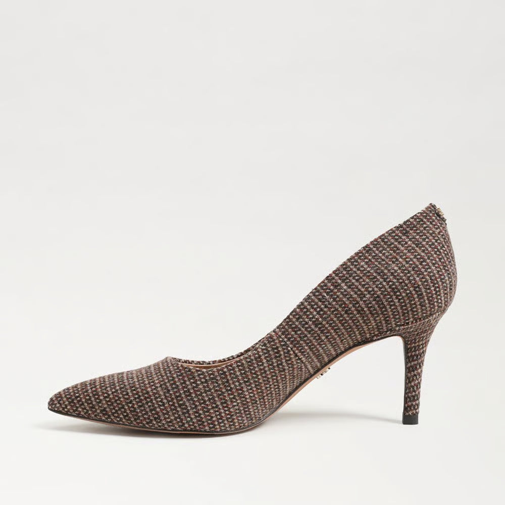 Vienna Pointed Toe Heel Pecan Tweed Sandals - Heeled Sandals Sam Edelman 