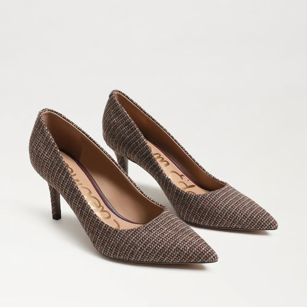 Vienna Pointed Toe Heel Pecan Tweed Sandals - Heeled Sandals Sam Edelman 