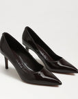 Vienna Pointed Toe Heel Patent Leather Rich Chocolate Sandals - Heeled Sandals Sam Edelman 