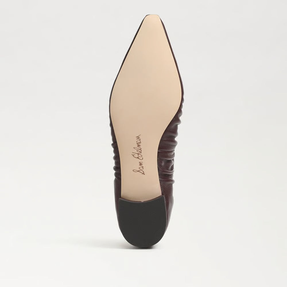 Essex Ballet Flat Leather French Burgundy Flats - Ballet Sam Edelman 