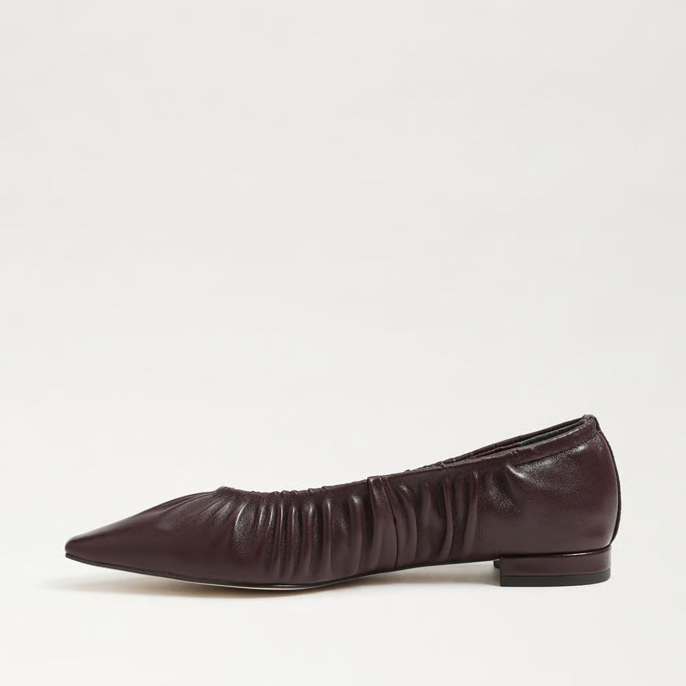 Essex Ballet Flat Leather French Burgundy Flats - Ballet Sam Edelman 