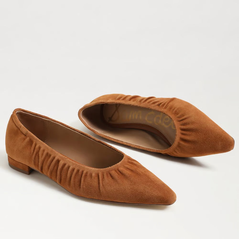 Essex Ballet Flat Suede Honey Bourbon Flats - Ballet Sam Edelman 