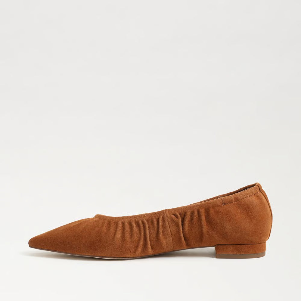 Essex Ballet Flat Suede Honey Bourbon Flats - Ballet Sam Edelman 