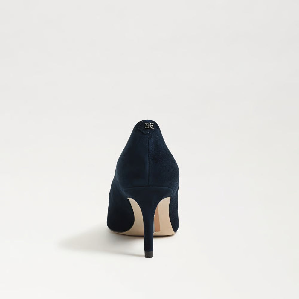Vienna Pointed Toe Heel Suede Oasis Navy Sandals - Heeled Sandals Sam Edelman 