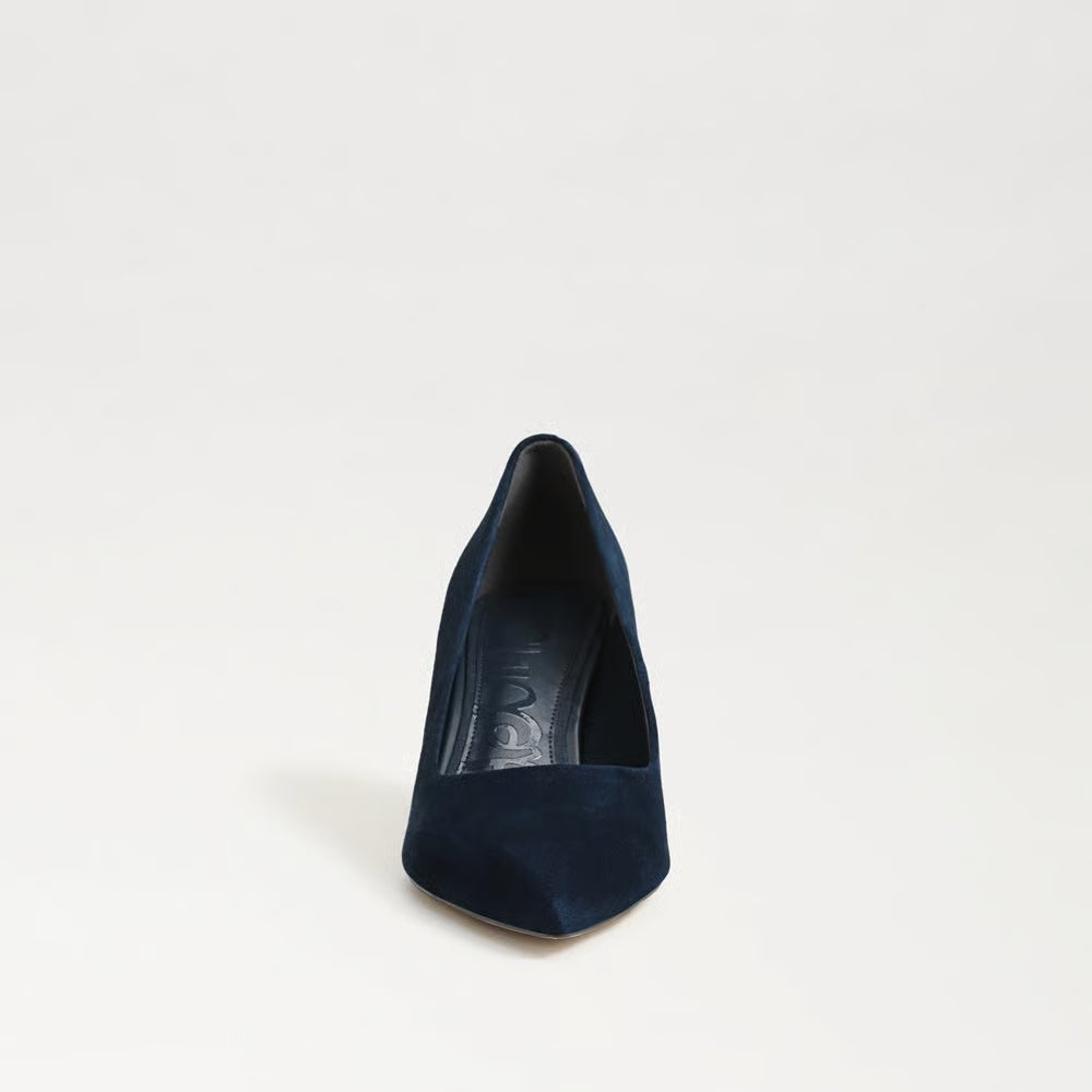 Vienna Pointed Toe Heel Suede Oasis Navy Sandals - Heeled Sandals Sam Edelman 