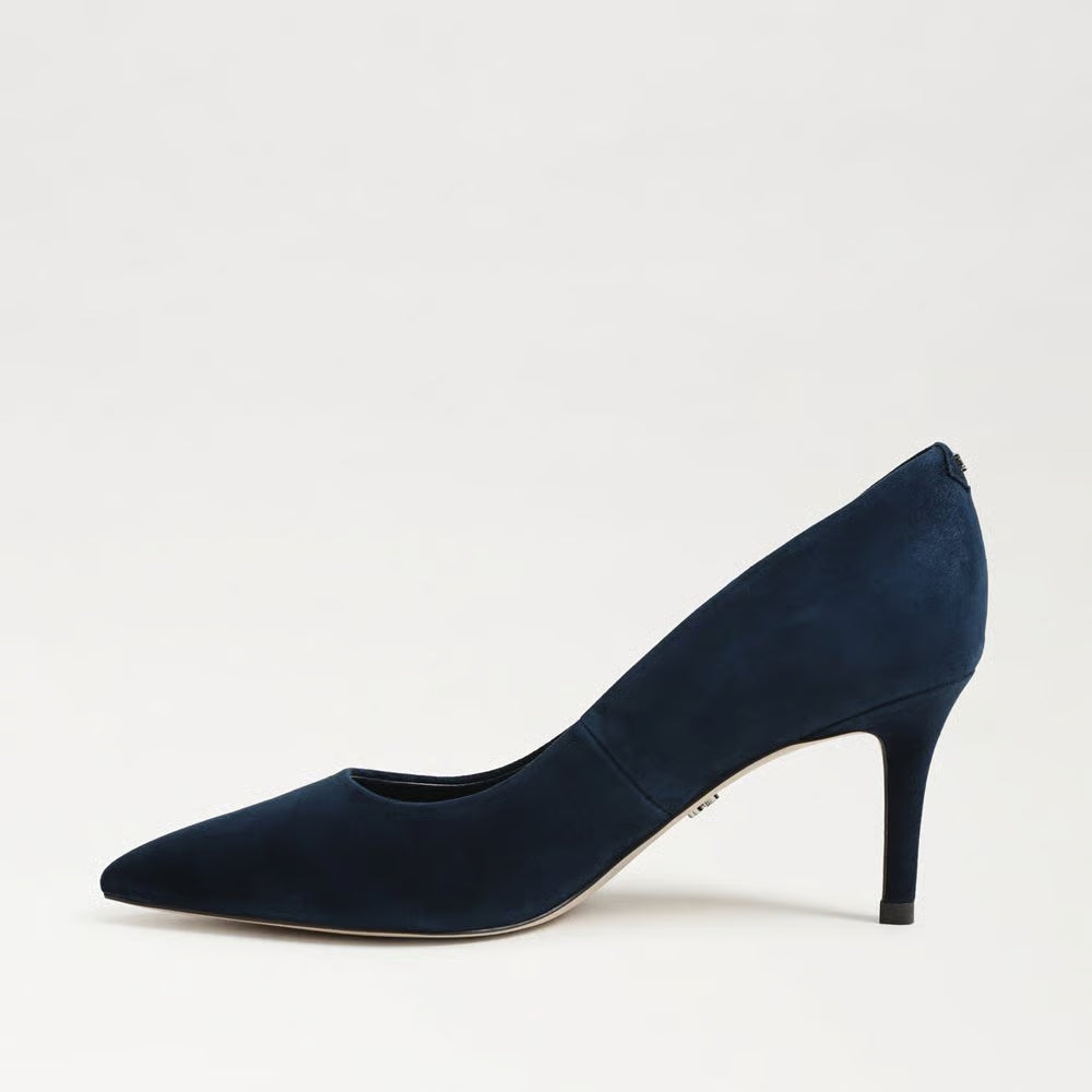 Vienna Pointed Toe Heel Suede Oasis Navy Sandals - Heeled Sandals Sam Edelman 