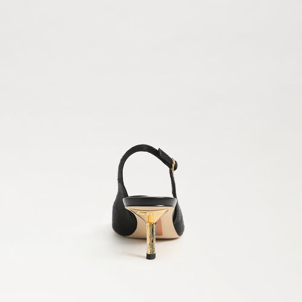 Bianka Gilded Slingback Pump Brahma Hair Black