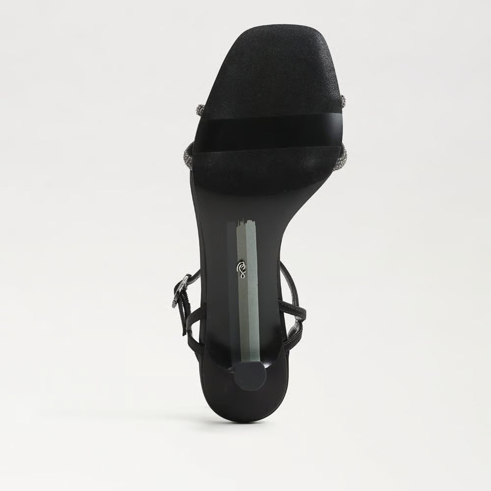 Presley Glam Kitten Heel Black Sandals - Heeled Sandals Sam Edelman 