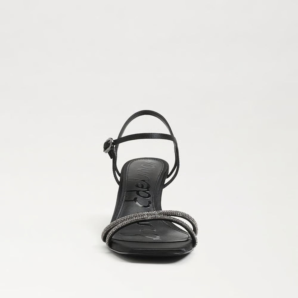Presley Glam Kitten Heel Black Sandals - Heeled Sandals Sam Edelman 
