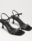 Presley Glam Kitten Heel Black Sandals - Heeled Sandals Sam Edelman 