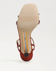 Presley Glam Kitten Heel Ginger Copper Satin Sandals - Heeled Sandals Sam Edelman 