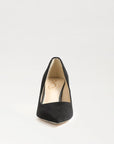 Vienna Pointed Toe Pump Black Suede Pumps - High Sam Edelman 