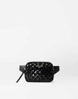 Quilted Madison Belt Bag Black Sequin Handbags - Crossbody MZ Wallace 