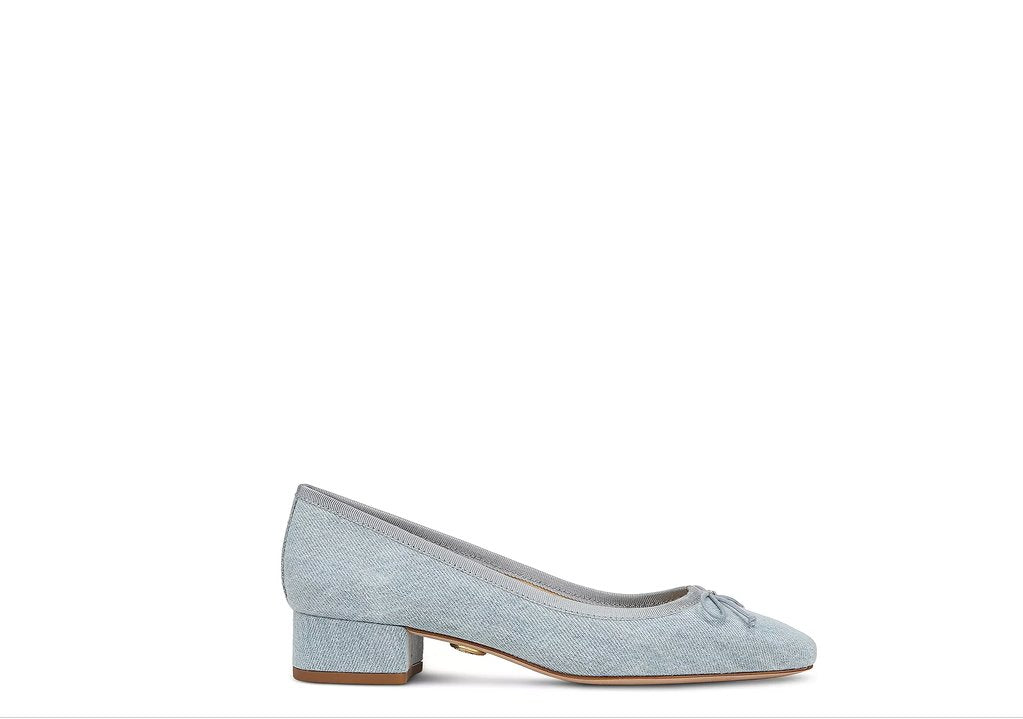 Cecile Ballet Pump Vista Blue Shoes - Pumps - Low Veronica Beard - Shoes 