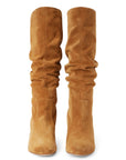 Ines Suede Caramel Shoes - Boots - Knee High Boots L'Agence Footwear 