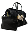 Ella Black Raffia Handbags - Tote & Satchel Kempton 