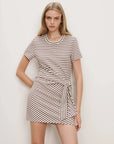 Elvaris Wrap Dress Dove/Raisin