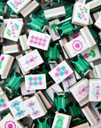Emerald Mahjong Tiles Home Decor - Games Oh My Mahjong 