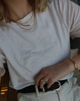 Emma Bezel Tennis Necklace 16" White Sapphire Necklaces Mod + Jo 