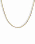 Emma Bezel Tennis Necklace 16" White Sapphire Necklaces Mod + Jo 