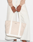 Empire Tote Medium Mushroom/ Pearl Tote & Satchel MZ Wallace 