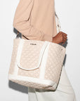 Empire Tote Medium Mushroom/ Pearl Tote & Satchel MZ Wallace 