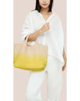 St. Barths Medium Tote Dip Dyed Ginkgo Tote & Satchel Naghedi 