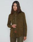 Eudice Utility Jacket British Khaki Jackets - Denim L'Agence 