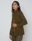 Eudice Utility Jacket British Khaki Jackets - Denim L'Agence 