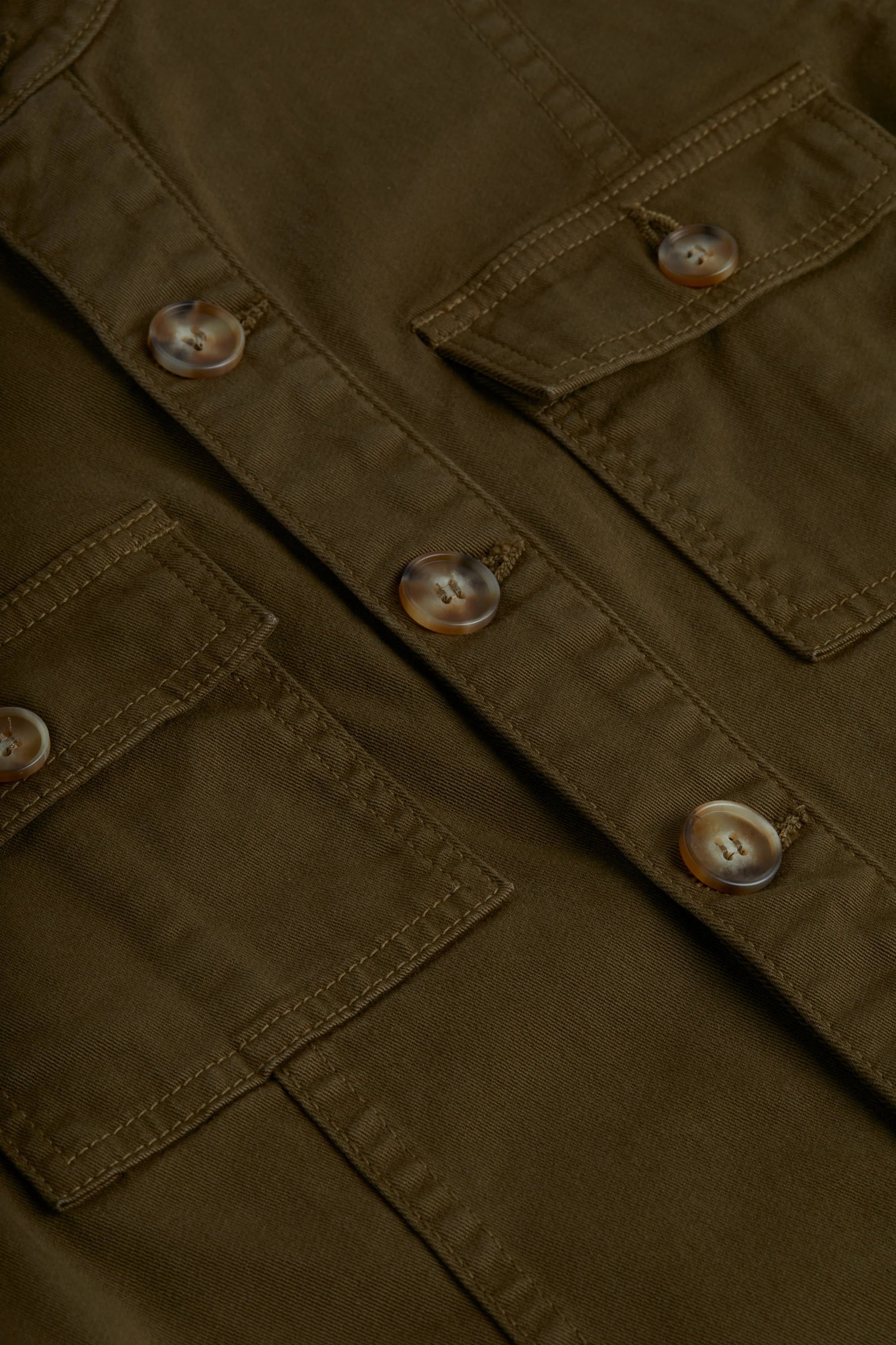 Eudice Utility Jacket British Khaki Jackets - Denim L&#39;Agence 