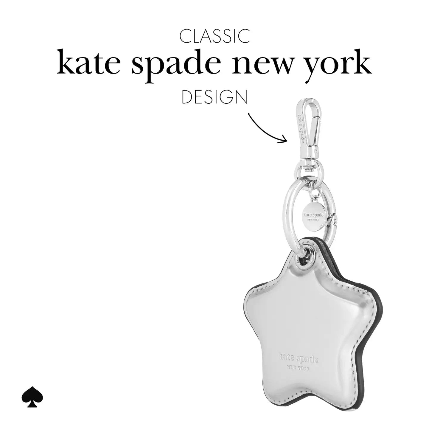 Star Charm AirTag Keychain Bag Charms Kate Spade 