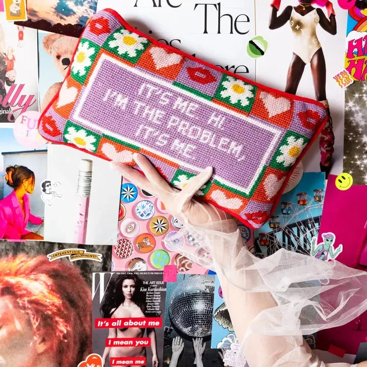 It's Me Needlepoint Pillow Home Decor - Pillows Furbish 