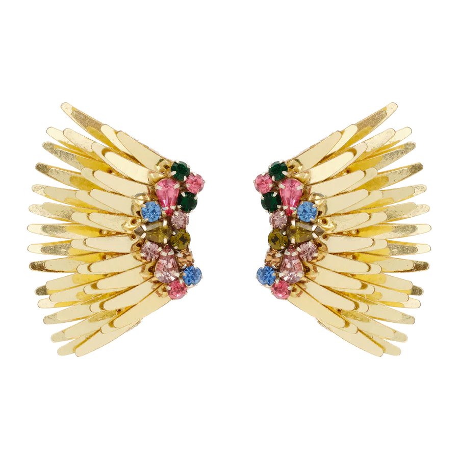 Mega Mini Madeline Earrings Gold Multi Jewelry - Earrings Mignonne Gavigan 