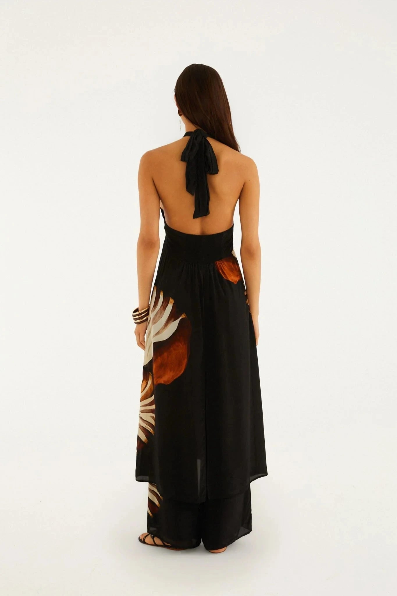 Ammonite Beaded Elastic Pants Black Pants - Trousers Farm Rio 